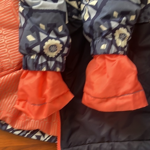 Columbia Kid's Blue Print Sportswear Hooded Thermal Coil Jacket • Size M 🗣 - Picture 4 of 5